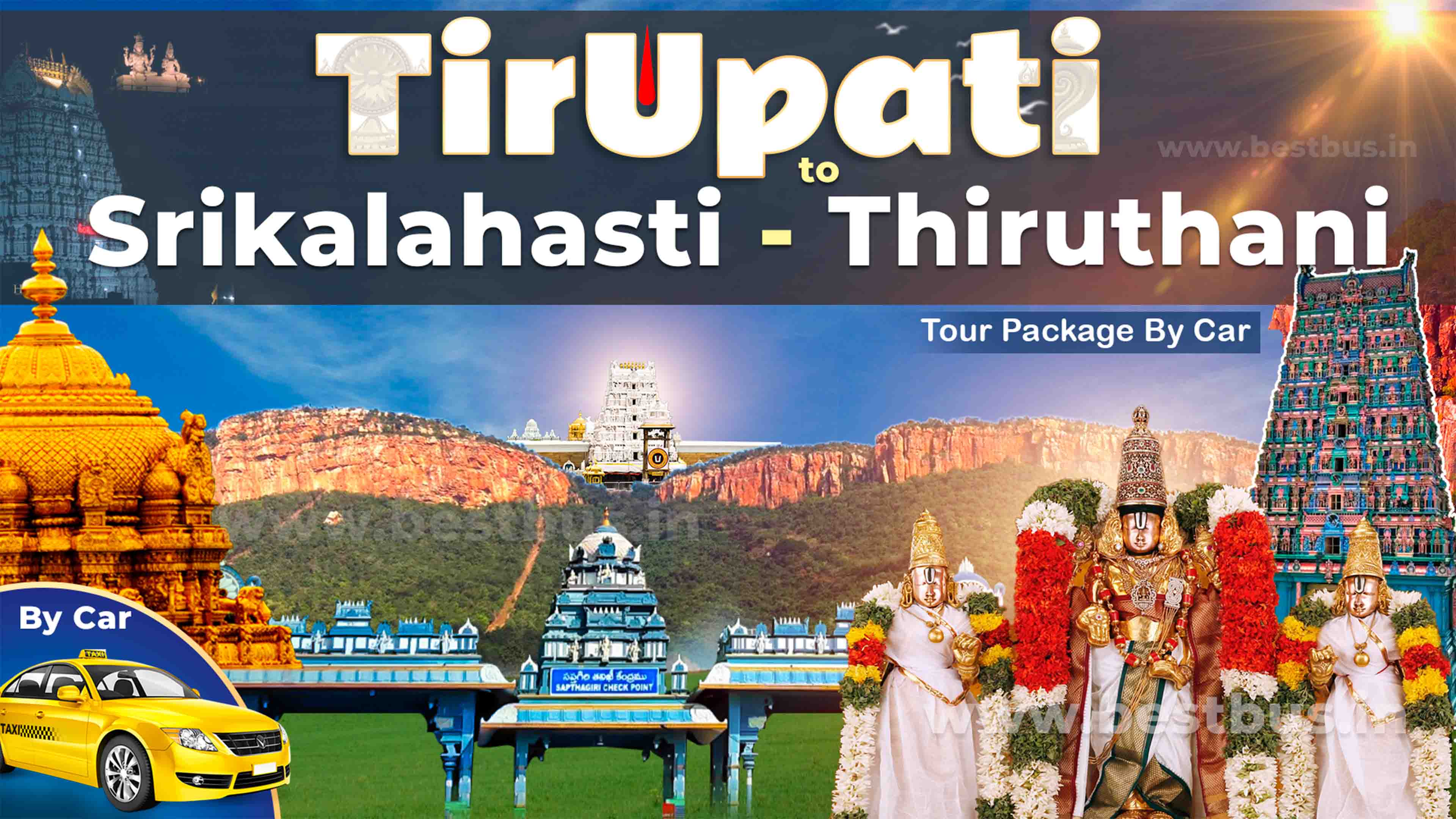 Srikalahasti-thiruthani Darshan Tour Package From Tirupati Or Tirumala By Car