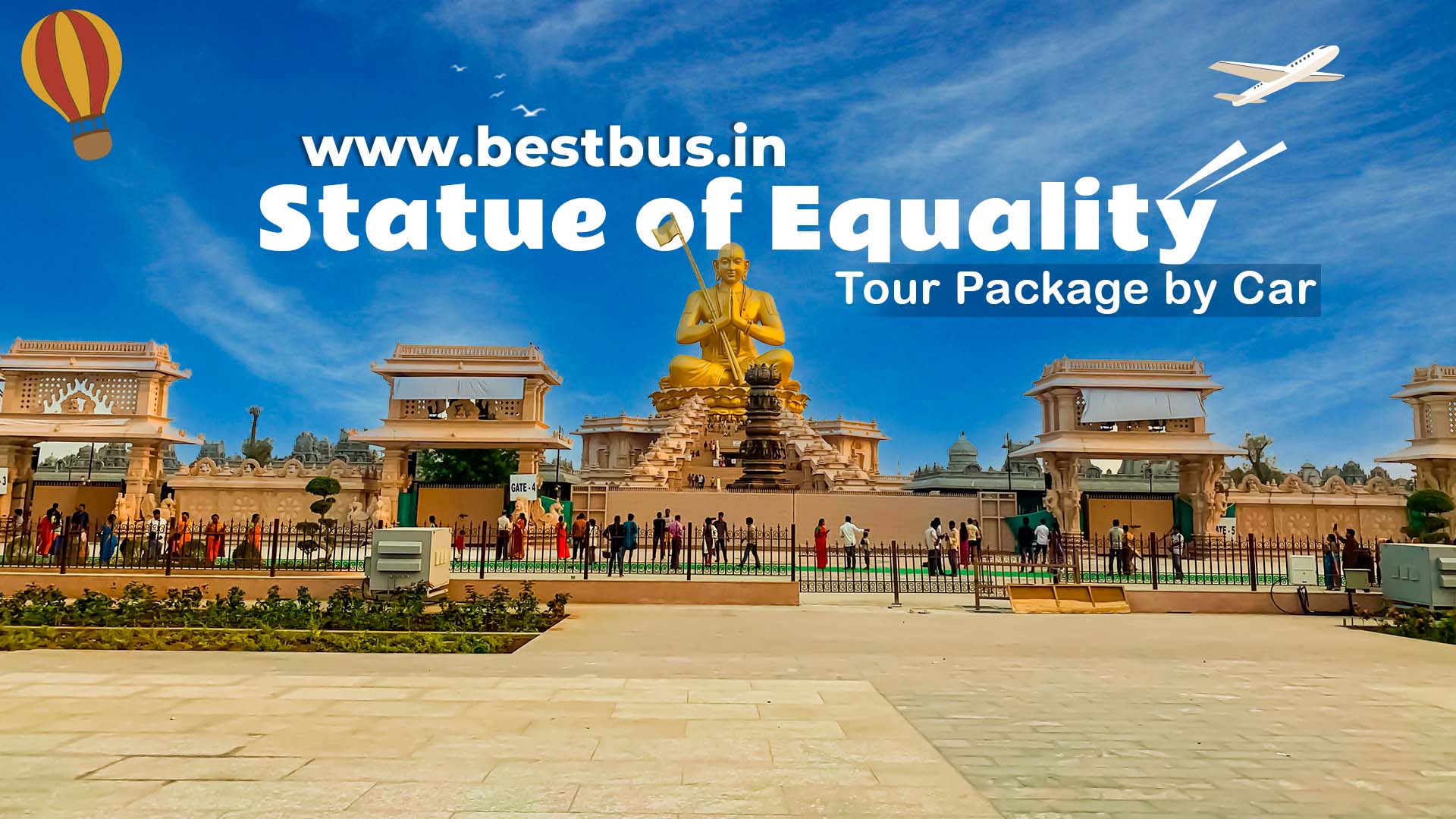 Statue Of Equality Tour Package By Car