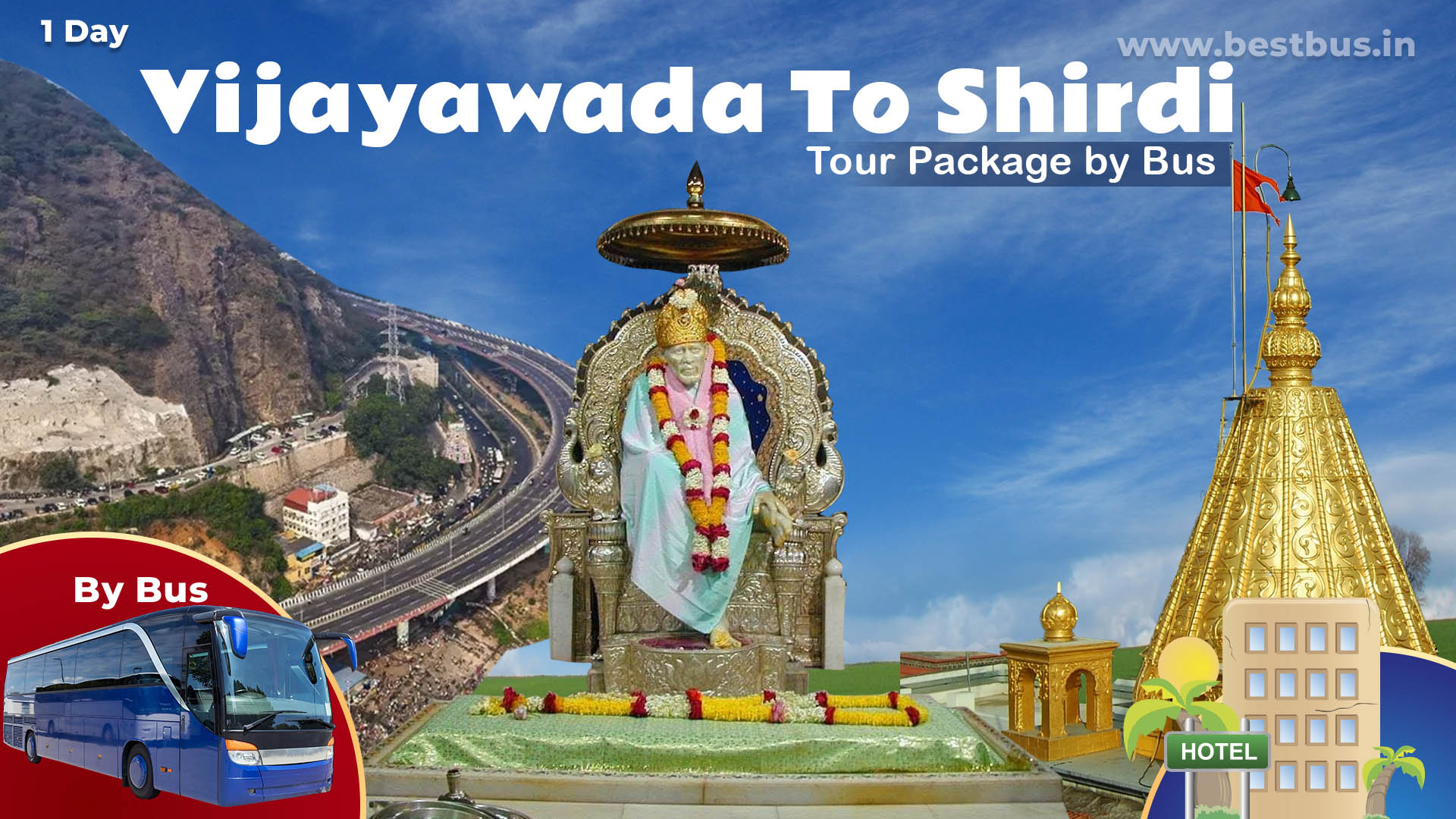 Vijayawada To Shirdi Tour Package By Bus