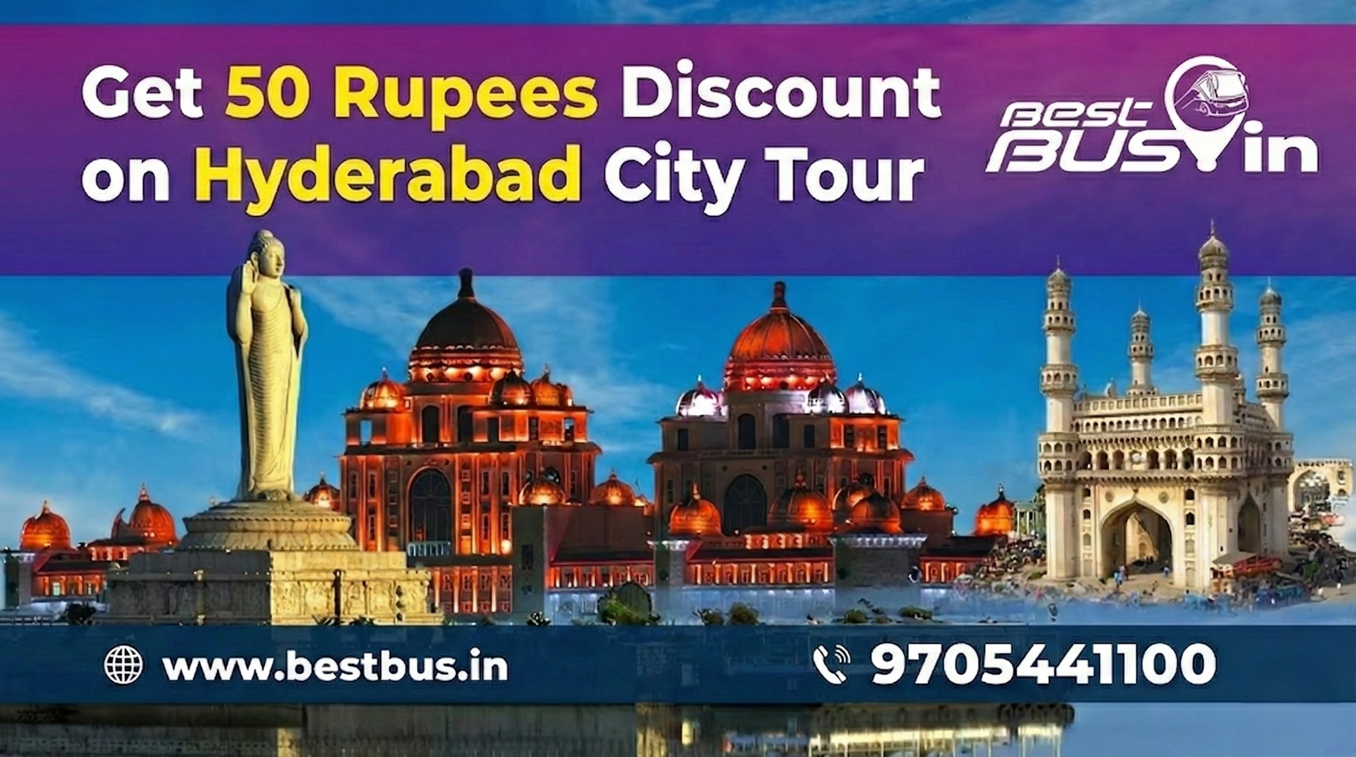 Hyderabad City Tour Discount Popup