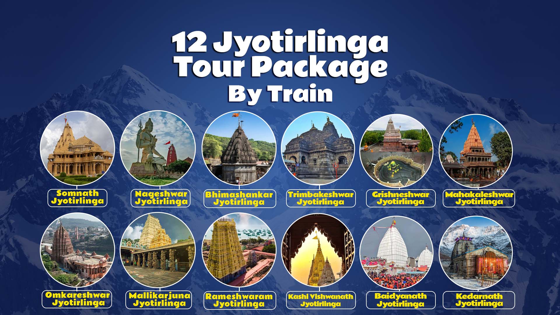 12 Jyotirlinga Tour Package By Train
