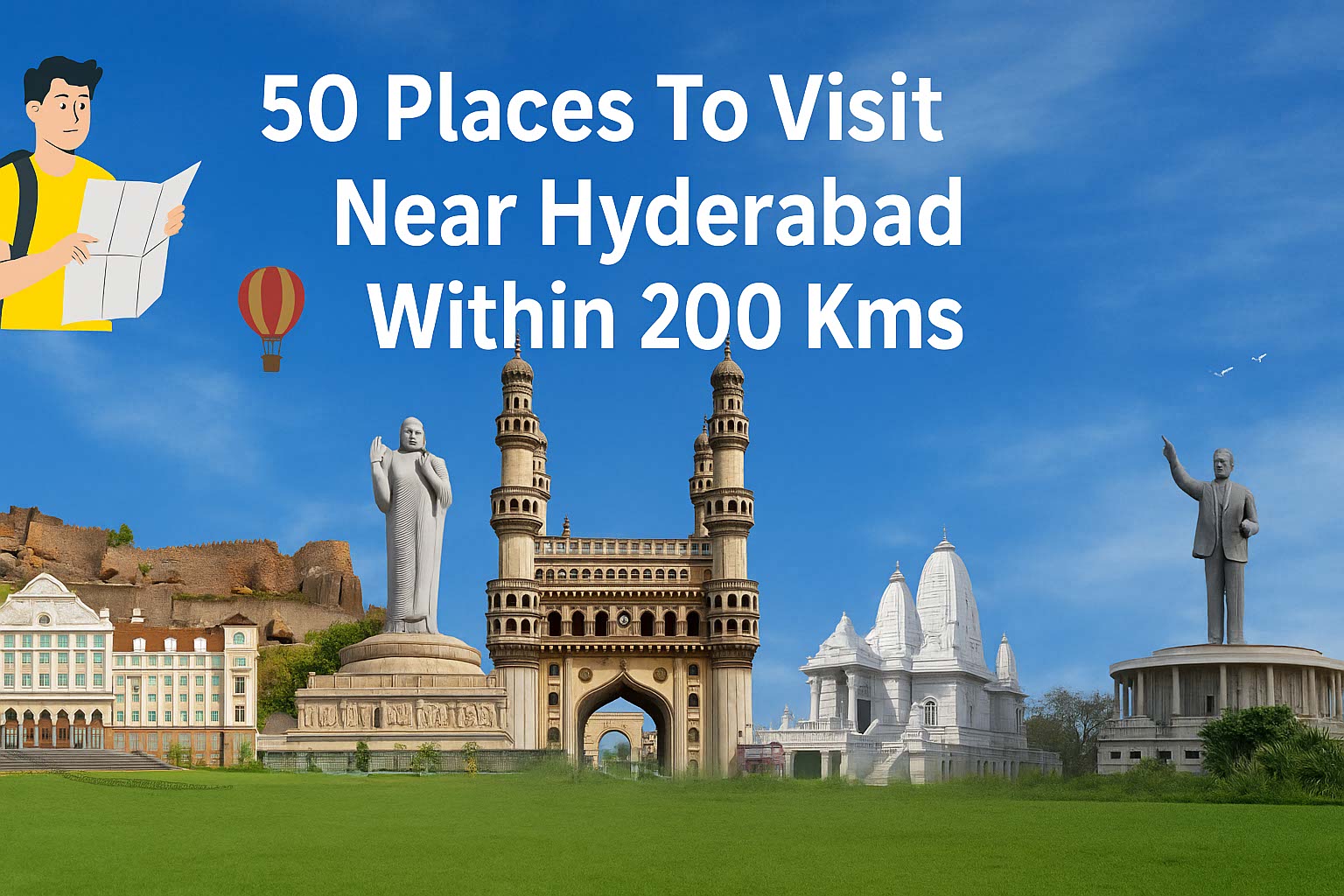 50 Places to visit near Hyderabad within 200 kms